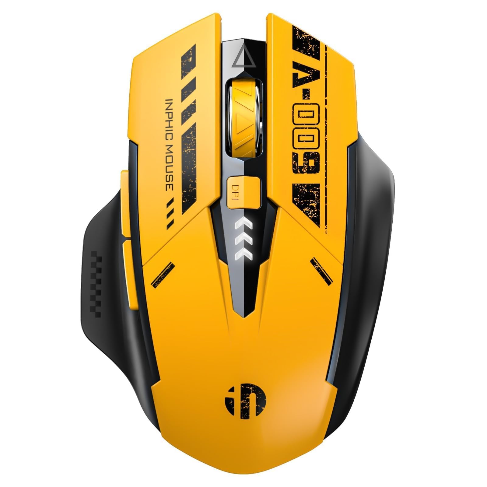 A9 Wired Gaming Mouse, True Tri-Mode Bluetooth/Type-C Wired/2.4G Wireless Connection, 2400 DPI High-Precision, 6 Silent Buttons, Ergonomic Computer Gamer Mouse for Laptop, PC, Mac