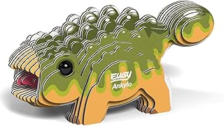 Eugy Ankylosaurus Dinosaur 3D Puzzle, 26 Piece Eco-Friendly Educational Toy Puzzles for Boys, Girls & Kids Ages 6+