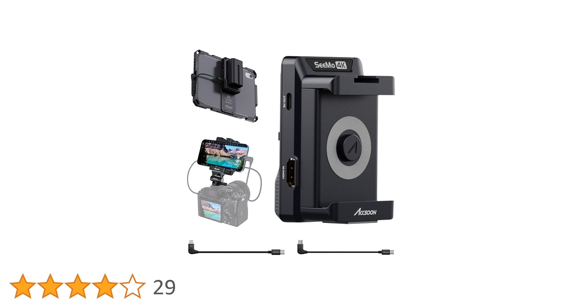 Amazon.co.jp: 【Accsoon公式ストア】Accsoon SeeMo 4K HDMI ビデオ