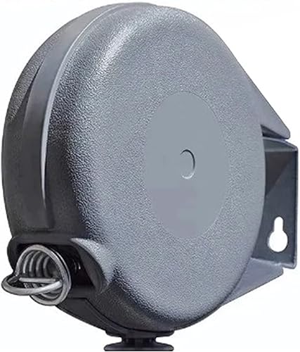 Miniatura 7 de Tendedero retráctil, línea de lavado portátil resistente para interiores y exteriores, línea de ropa retráctil de 49.2 pies con montaje en pared