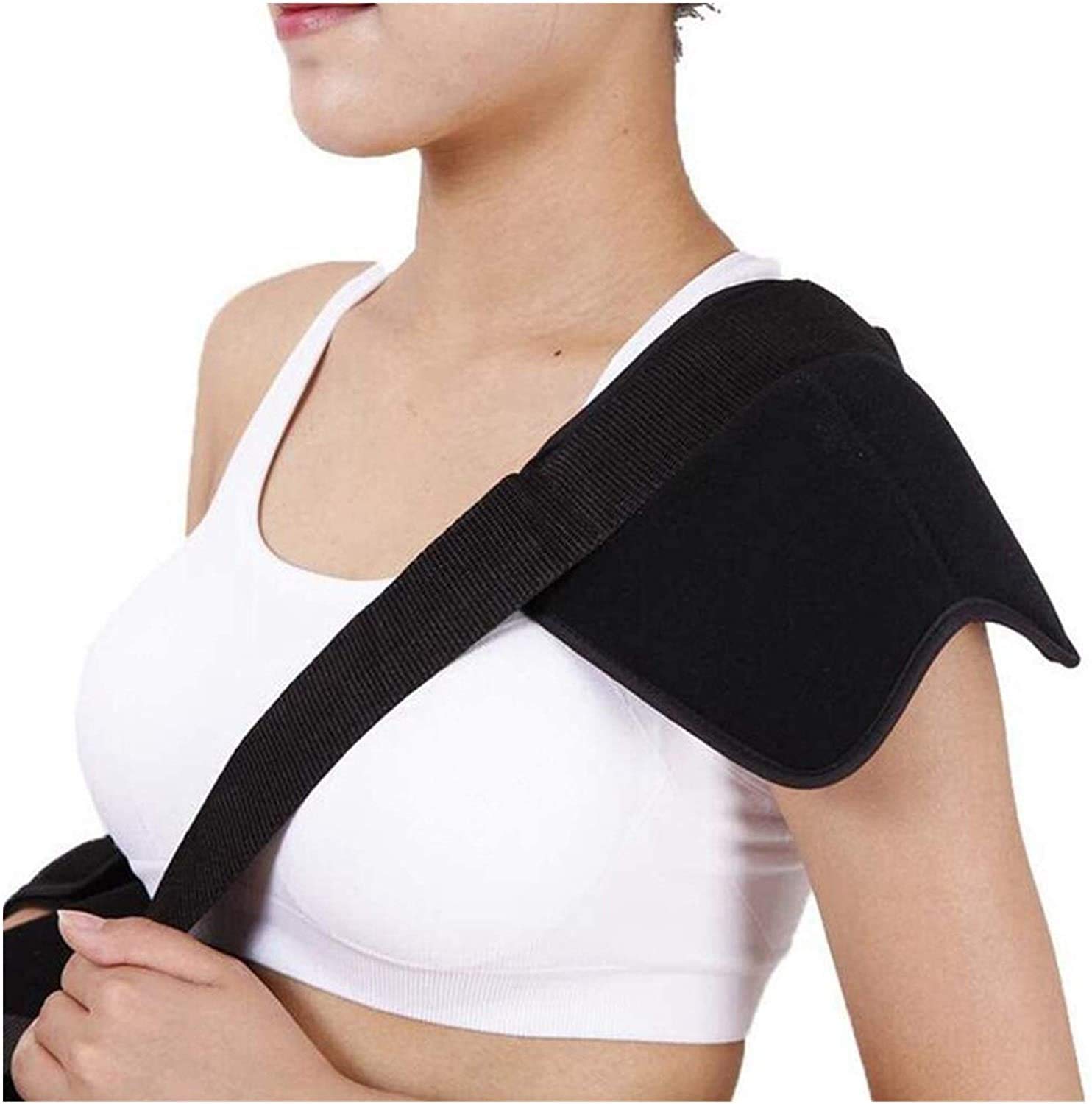 Inmovilizador de Abrazadera de Brazo Ajustable, Cabestrillo de abducción de Hombro con Alivio del Dolor de Almohada Ideal para Reparaciones de Manguito rotador, dislocaciones de separacione