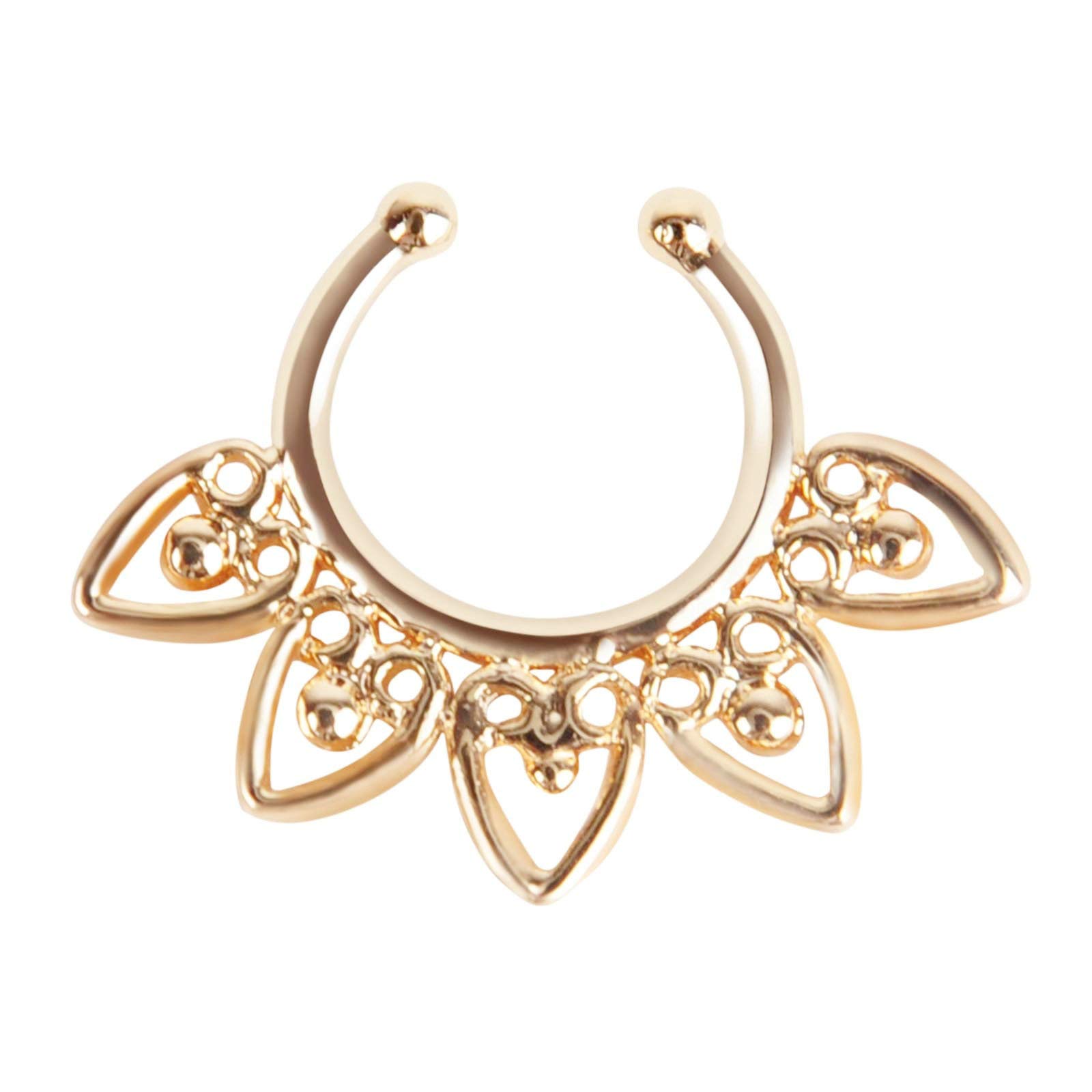 KnSam Nasenring Für Körper Piercing Schmuck Hohle U Form Nasenpiercing Nasenstecker Ohne Piercing