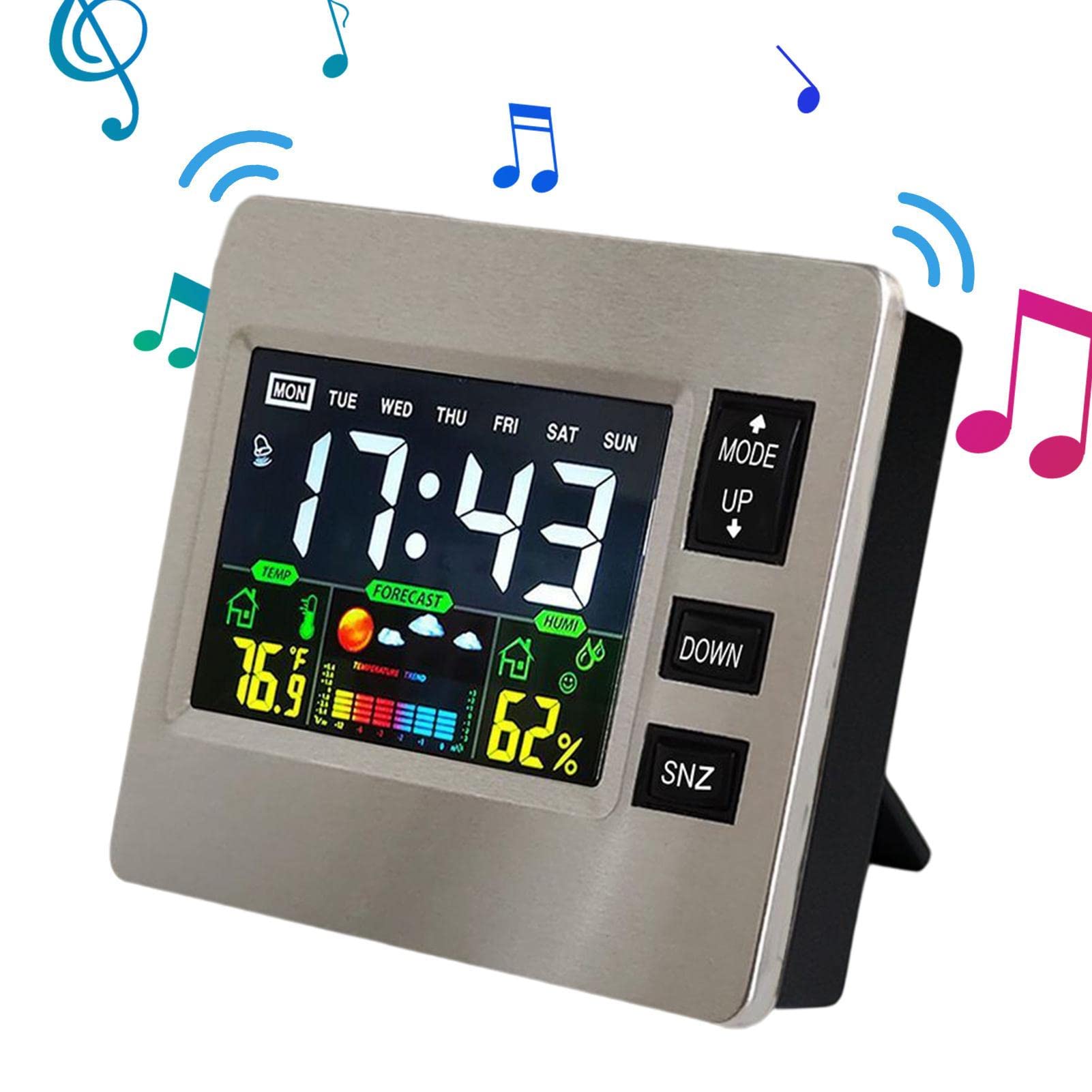 Orologio LCD Con Termometro E Umidità - Stazione Meteo Multifunzione Per Casa - Foto 13