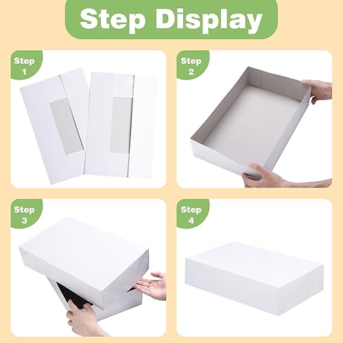 Miniatura 4 de 20 cajas de regalo grandes con tapas, cajas de bata para camisas, batas, extra profundidades, caja de suéter a granel para envolver regalos para