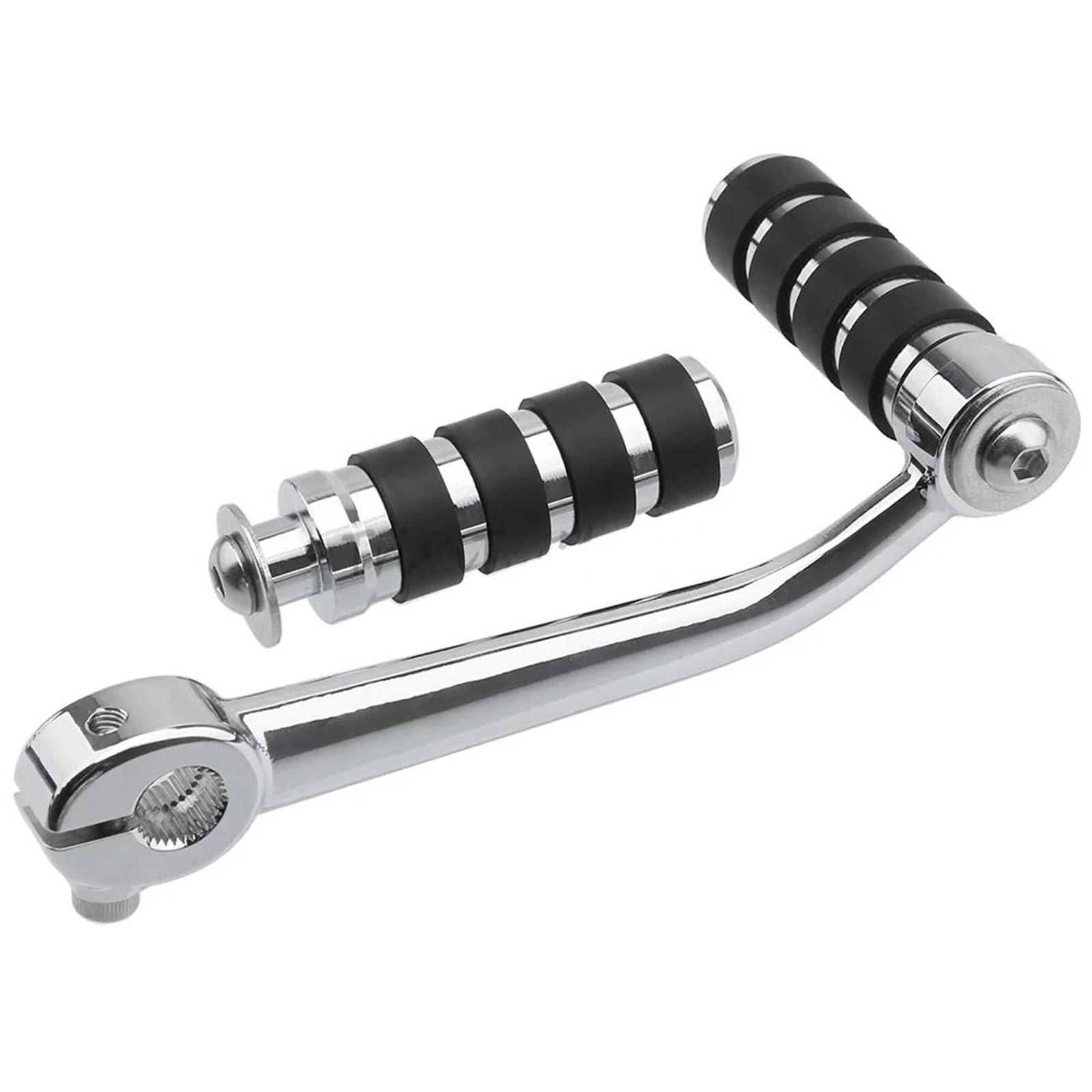 LKHJDBIY Shift Peg Motorcycle Heel Toe Shift Lever with Shifter Pegs Aluminium Alloy Black Fit for BMW R18 Roctane R18B Transcontinental Heel Toe Shifter Levers(Chrome)