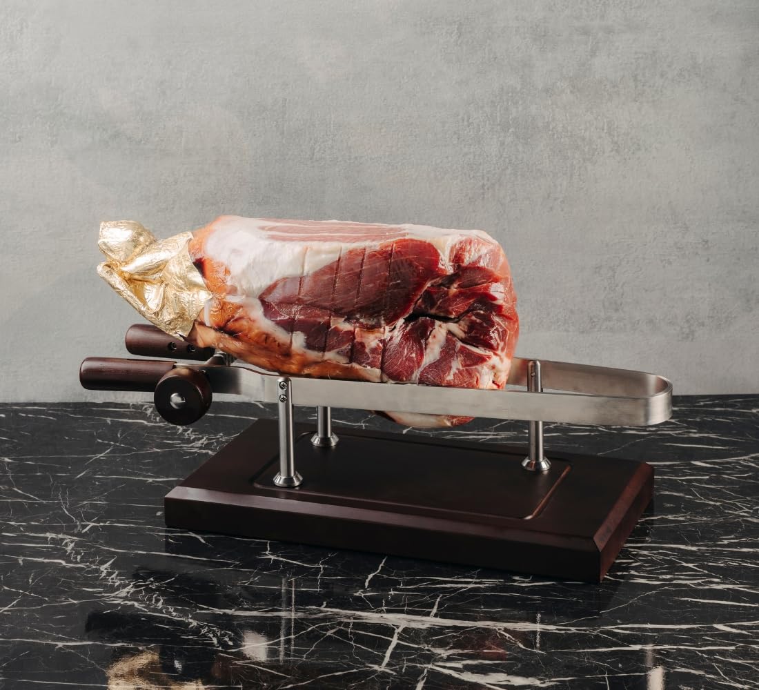 Berkel Morsa per prosciutto Italiano con Base in Legno Scuro