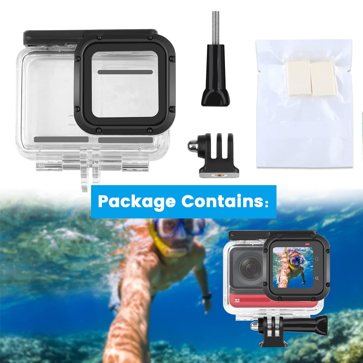 Amazon.com : Dive Case for Insta360 ONE RS 4K Edition Action 