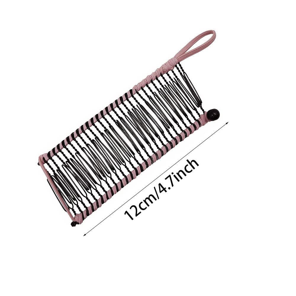2 pettini per capelli a banana con clip a 30 denti, antiscivolo, elasticizzati, vintage, accessori per lo styling dei capelli ricci e ondulati
