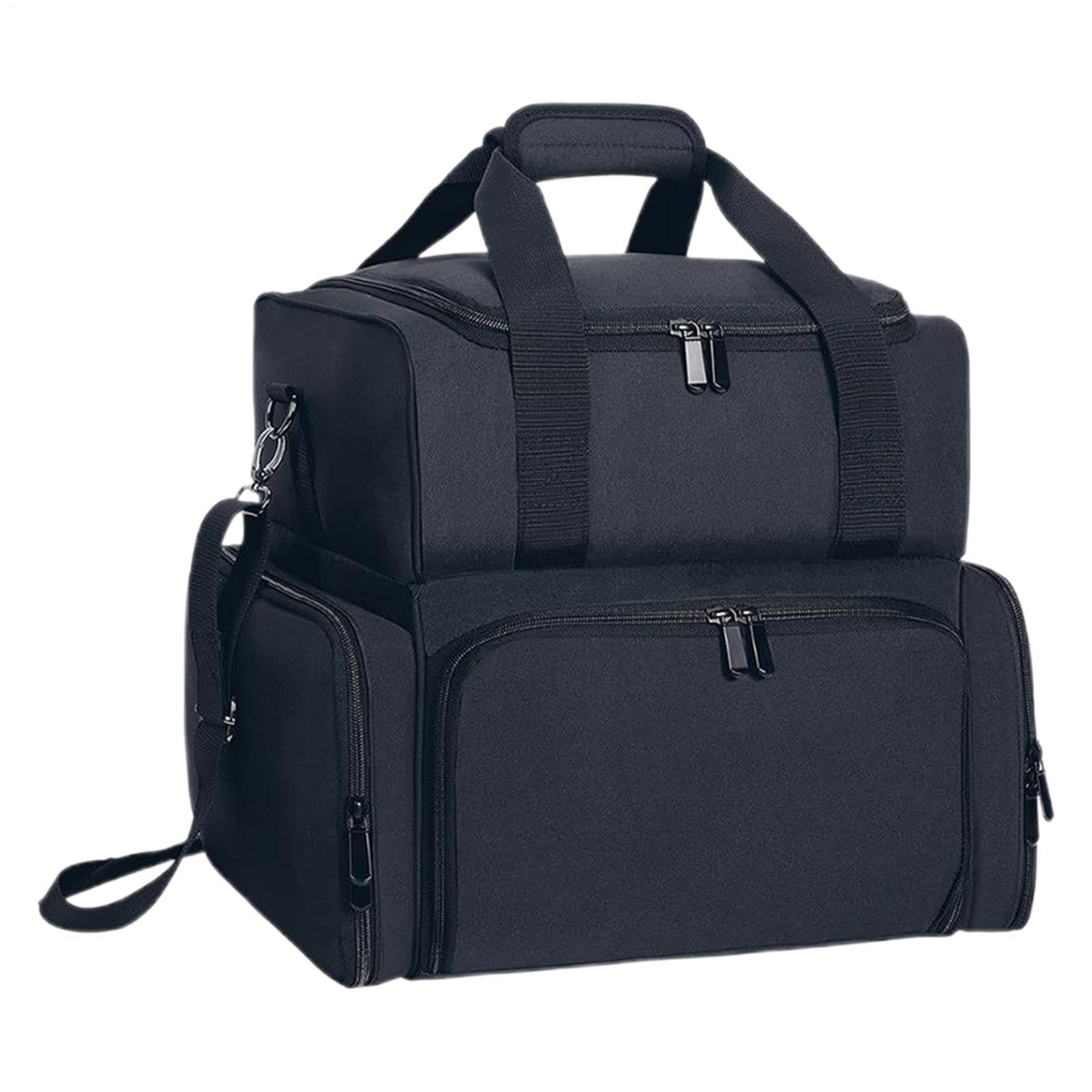 Nagellack-Organizer-Tasche – Polyestergewebe 39 x 33,4 x 22,6 cm | Tragetasche für Nagellack – Hülle für Nagel-Lampen-Set | Reisetransport: 70 Flaschen mit Ständer