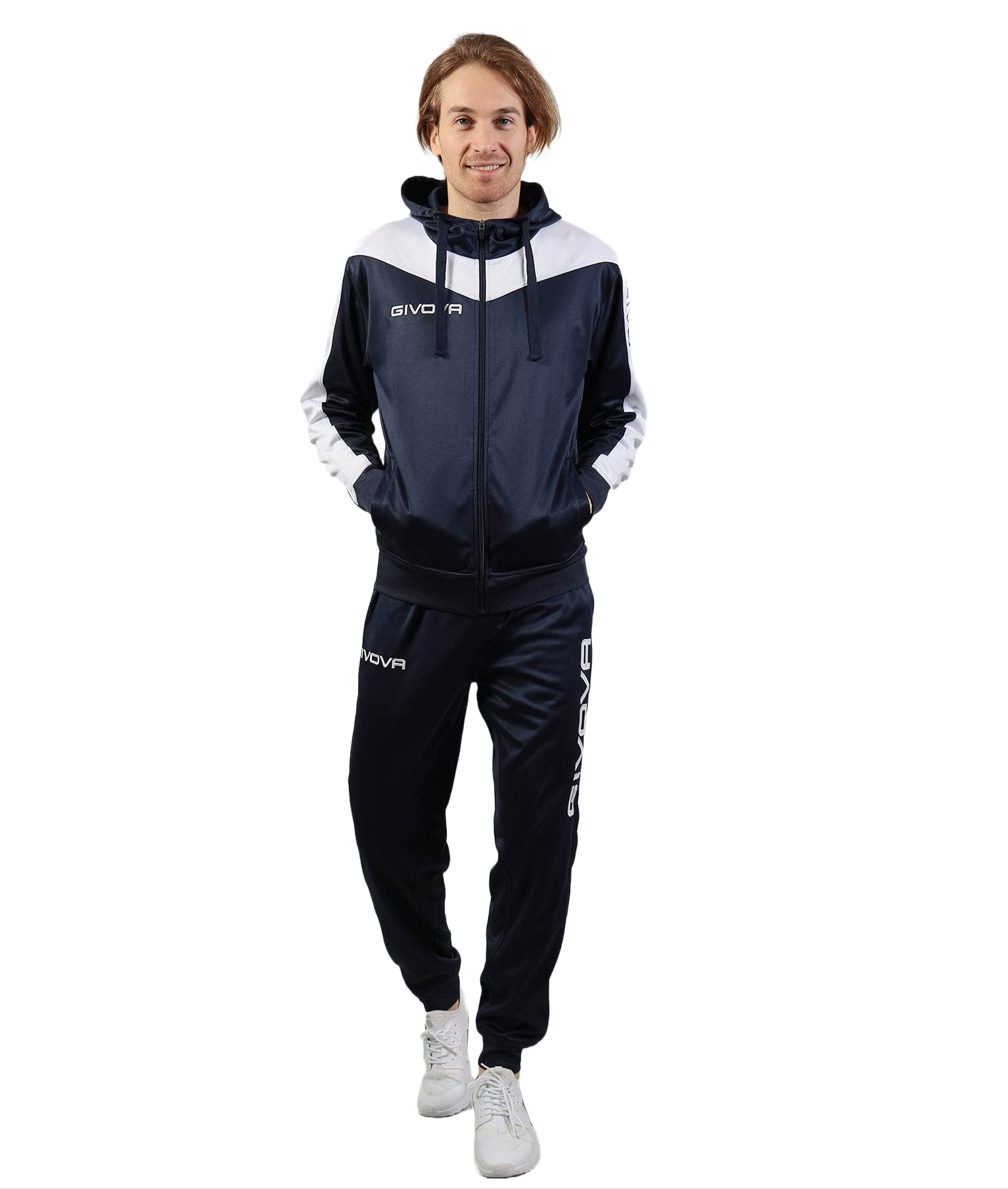 Givova Bleu Trainingsanzug Mit Fleece-Kapuze Roma