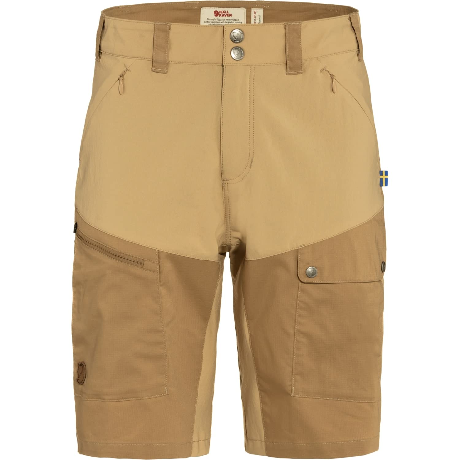 Fjallraven 89857-196-232 Abisko Midsummer Shorts W Shorts Women's Dune Beige-Buckwheat Brown Size 38