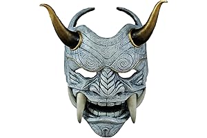 Warrior Punk Mask: ShinSou Oni Japanese Samurai Ghost Cosplay Prop