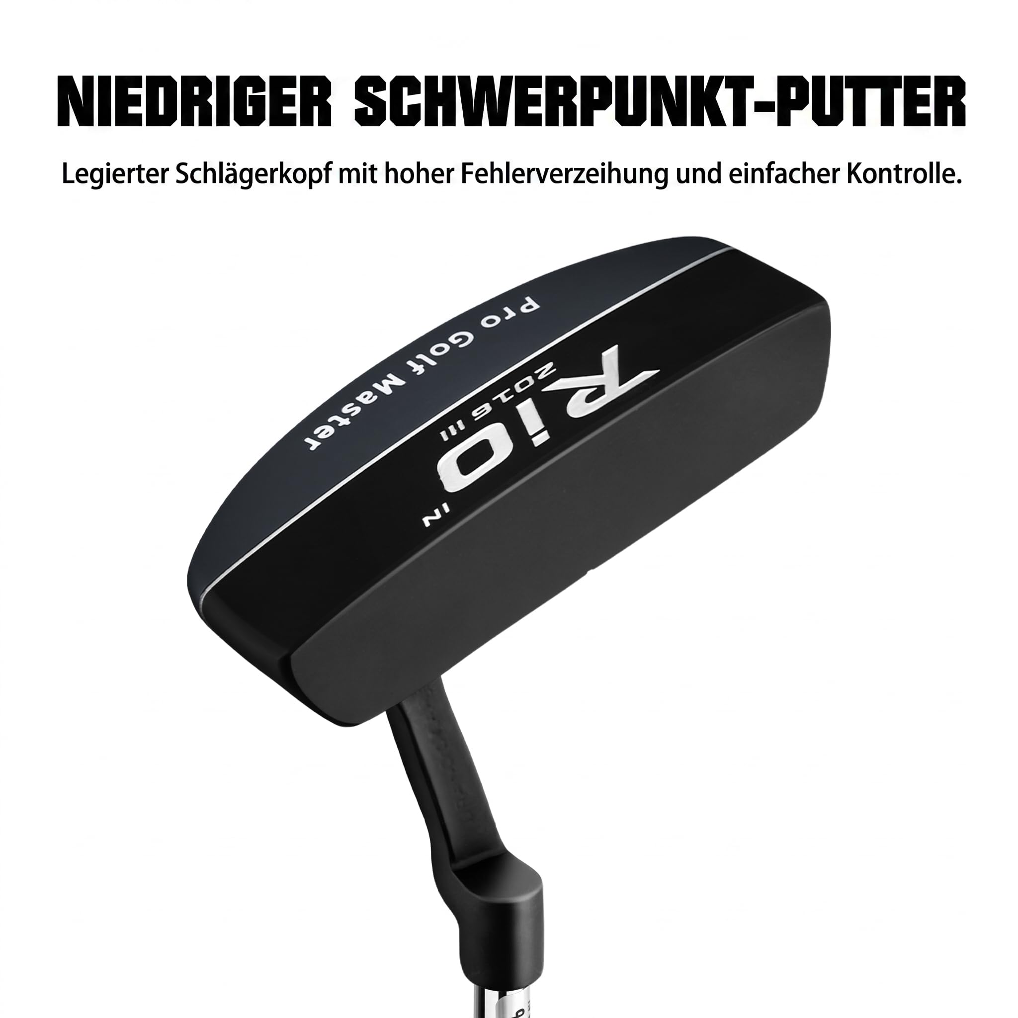 PGM Komplettes Golfschläger-Set für Herren, 12-teilig, 3 Holz (#1,3,5), 1 Hybrid (#4H), 6 Eisen (#5,6,7,8,9,PW), 1 Sandkeil (52°), 1 Putter