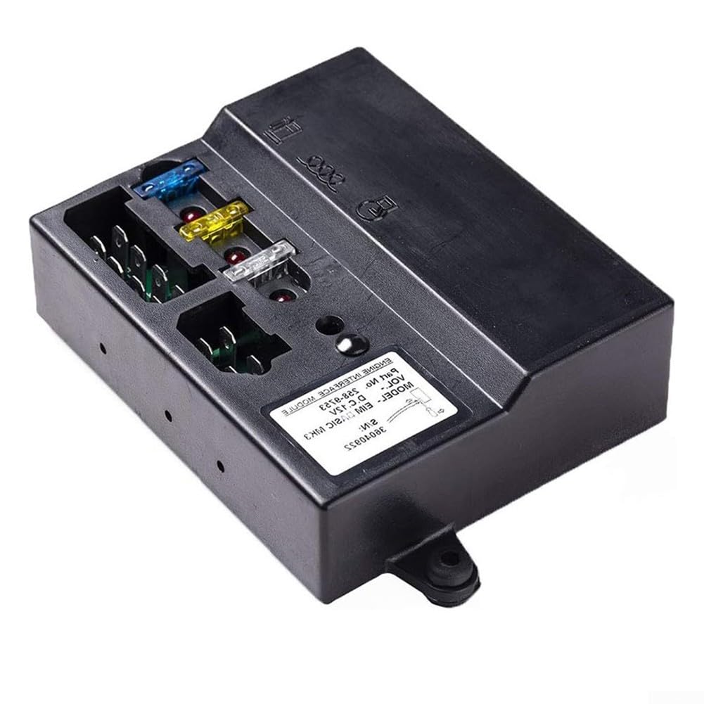 Módulo de interfaz del motor 12v Controlador de control de generador Eim258 9753 Compatible con 917 422 630 464 para relé de protección y sistema Avr Color negro