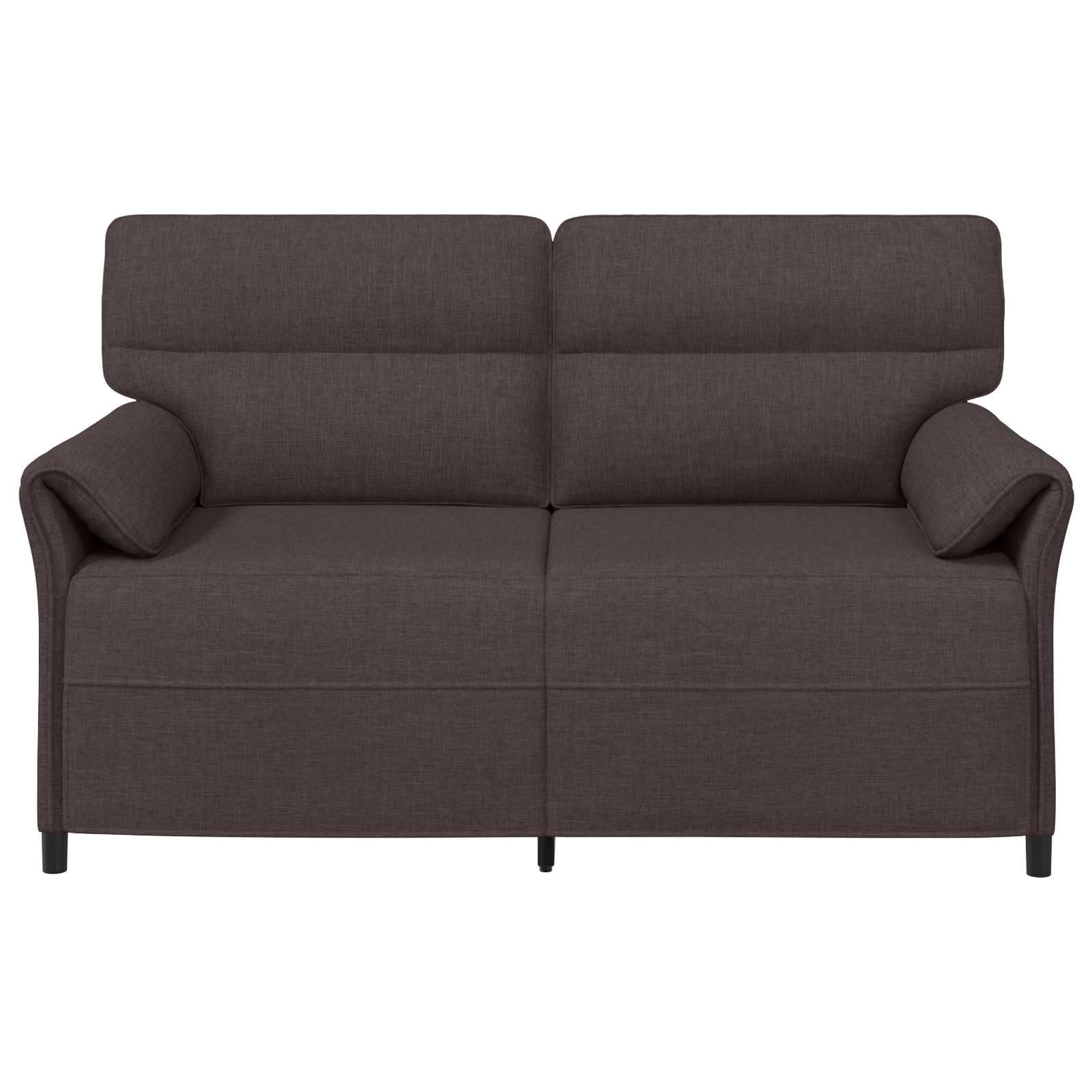 Sofa 100% poliester z metalową ramą i płytą MDF, głębokość siedziska 57 cm, 1-osobowa kanapa do salonu z podłokietnikami, wytrzymała tapicerka, zajmuje mało miejsca, nadaje się do biura i