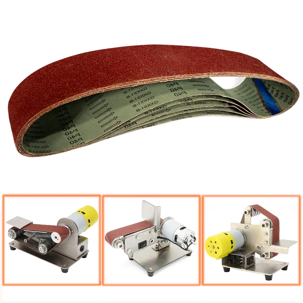 Paski ścierne Premium, 10 szt., 1220 x 50 mm, odpowiednie do szlifierek taśmowych elektrycznych, różne gradacje, P40-P1000, pasek ścierny z tlenku glinu(10PCS 800 Grit)