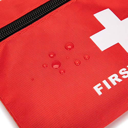 Image of Red First Aid Bag Empty First Aid Backpack Empty Medical Storage Bag for First Aid Kits Pack Emergency Hiking Backpacking Camping Cycling Travel Car (6.3x4.3 inch 5PCS)