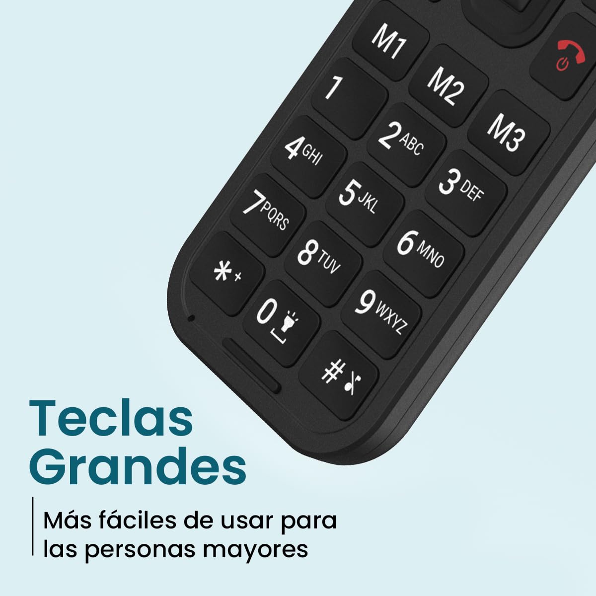 ADOC SC01 Teléfono Móvil 4G de Tapa para Personas Mayores, 2 Pantallas, Bluetooth, Wi-Fi, Linterna y Radio Teclas e Iconos Grandes, Botón SOS, Fácil Uso, 3 Memorias Directas. Compatible con audífonos.