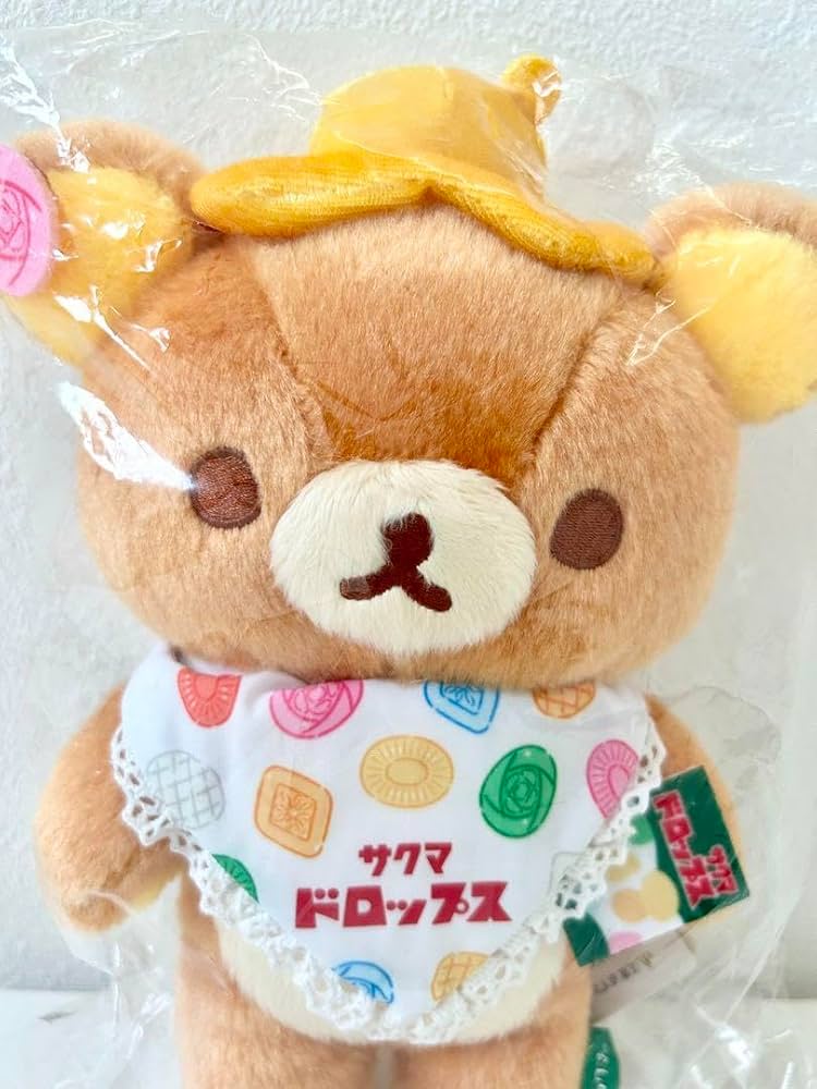 喫茶リラックマ　サクマドロップス　あつめてぬいぐるみ リラックマ×サクマドロップス」夢のコラボ！ちょっとレトロで