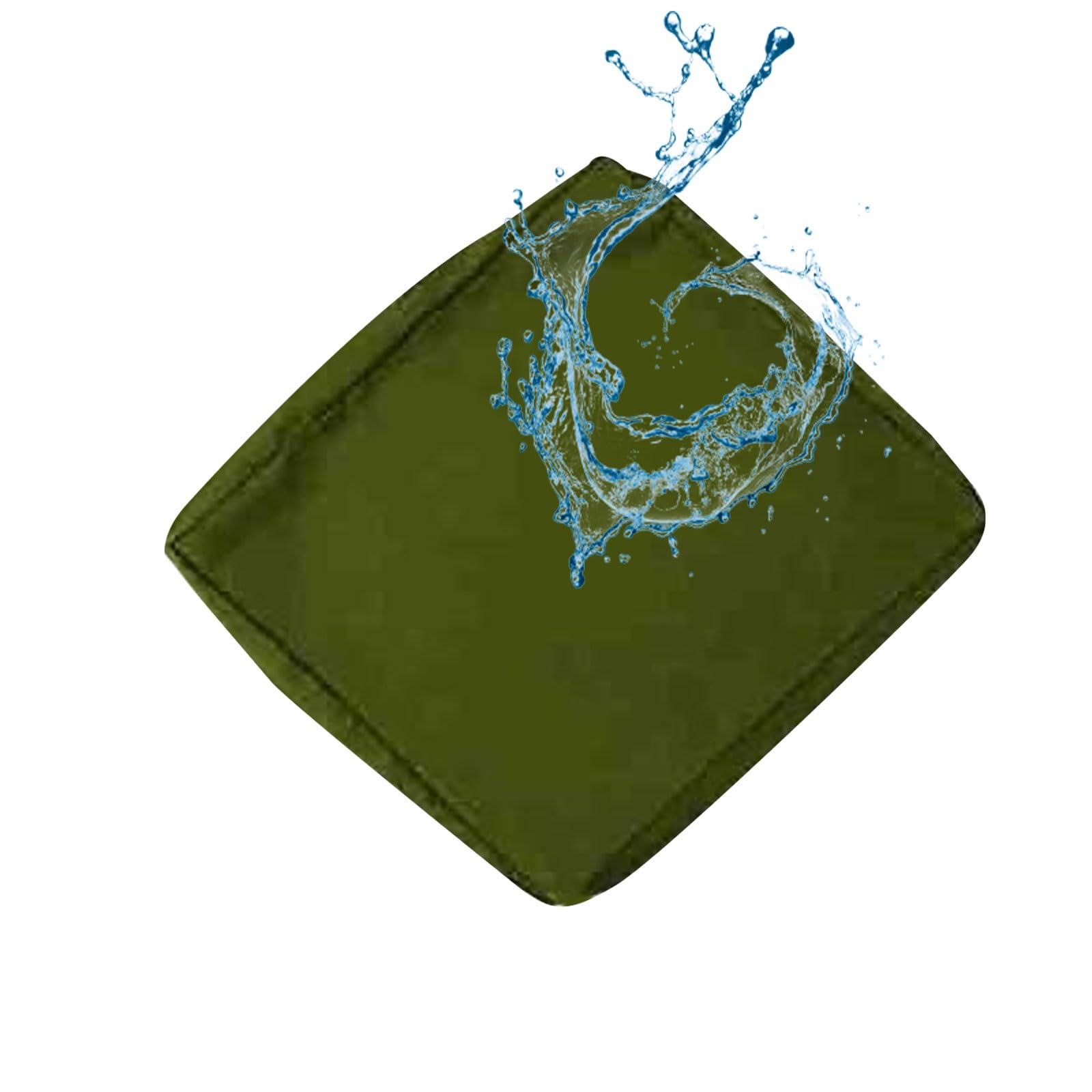 SPeesy Waterproof Sofa Seat Cushion Cover with Zipper Cushions Chair Seat Removable Cover Pads Cover for Indoor Outdoor Patio Rattan Furniture(@17,60x60cm/24x24in)