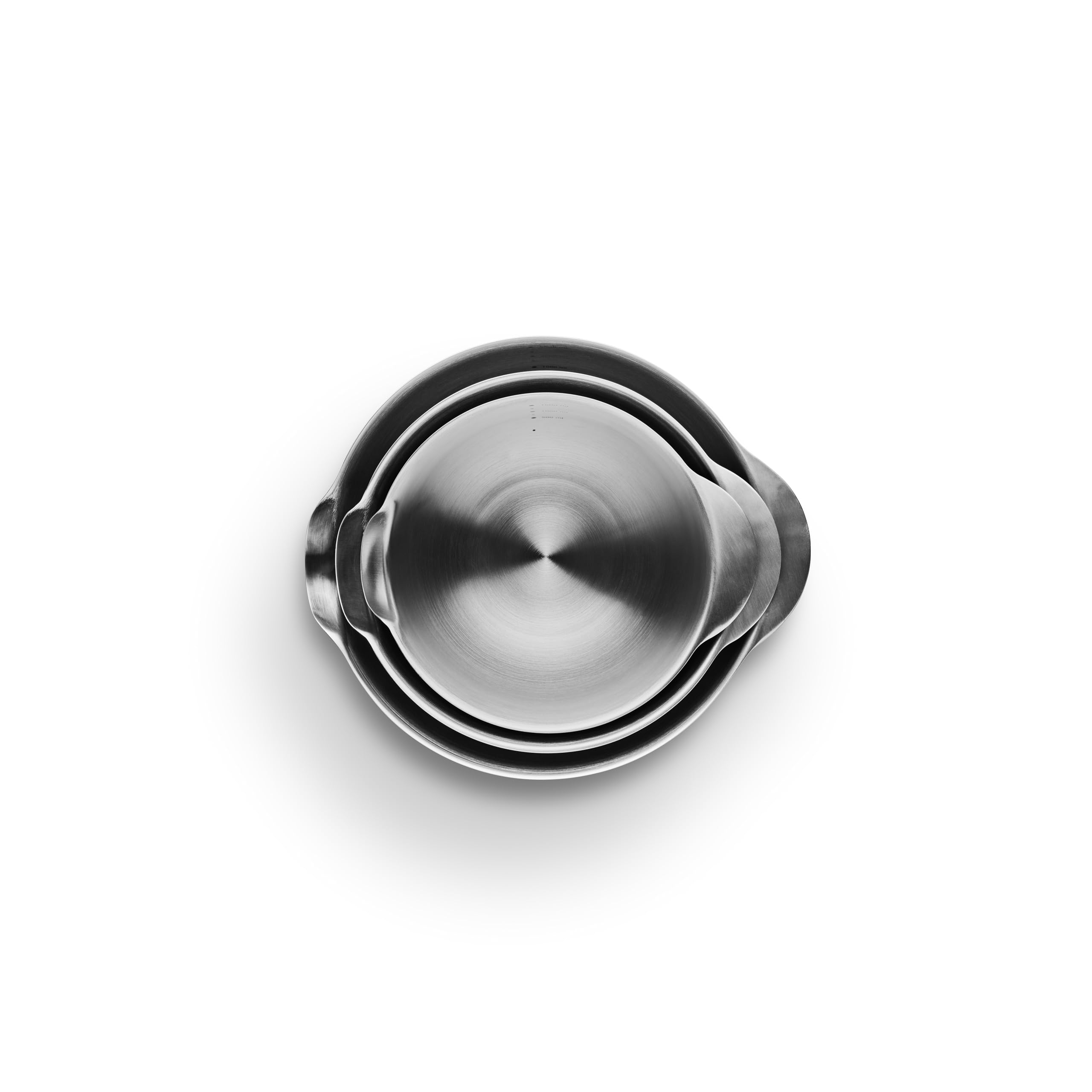 EVA SOLO | Eva Rührschüssel-Set 3-teilig Stahl |Komplettes Set von stapelbaren Rührschüsseln aus robustem und langlebigem Edelstahl. | Polished steel