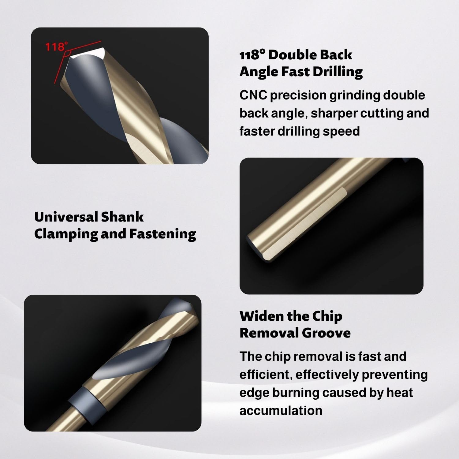 16mm Reduced Shank Drill Bit, HSS Metal - Image 3