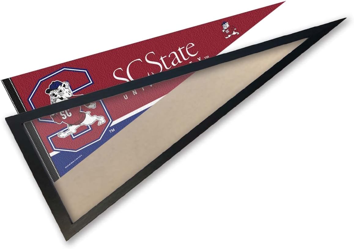 College Flags & Banners Co. SCSU Bulldogs and Wood Pennant Frame