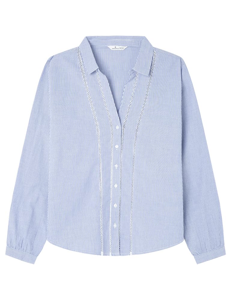 SPRINGFIELD Women's 3.fq. Blusa Cami Alg Raya Rosa Blouse, Regatta Blue, 10
