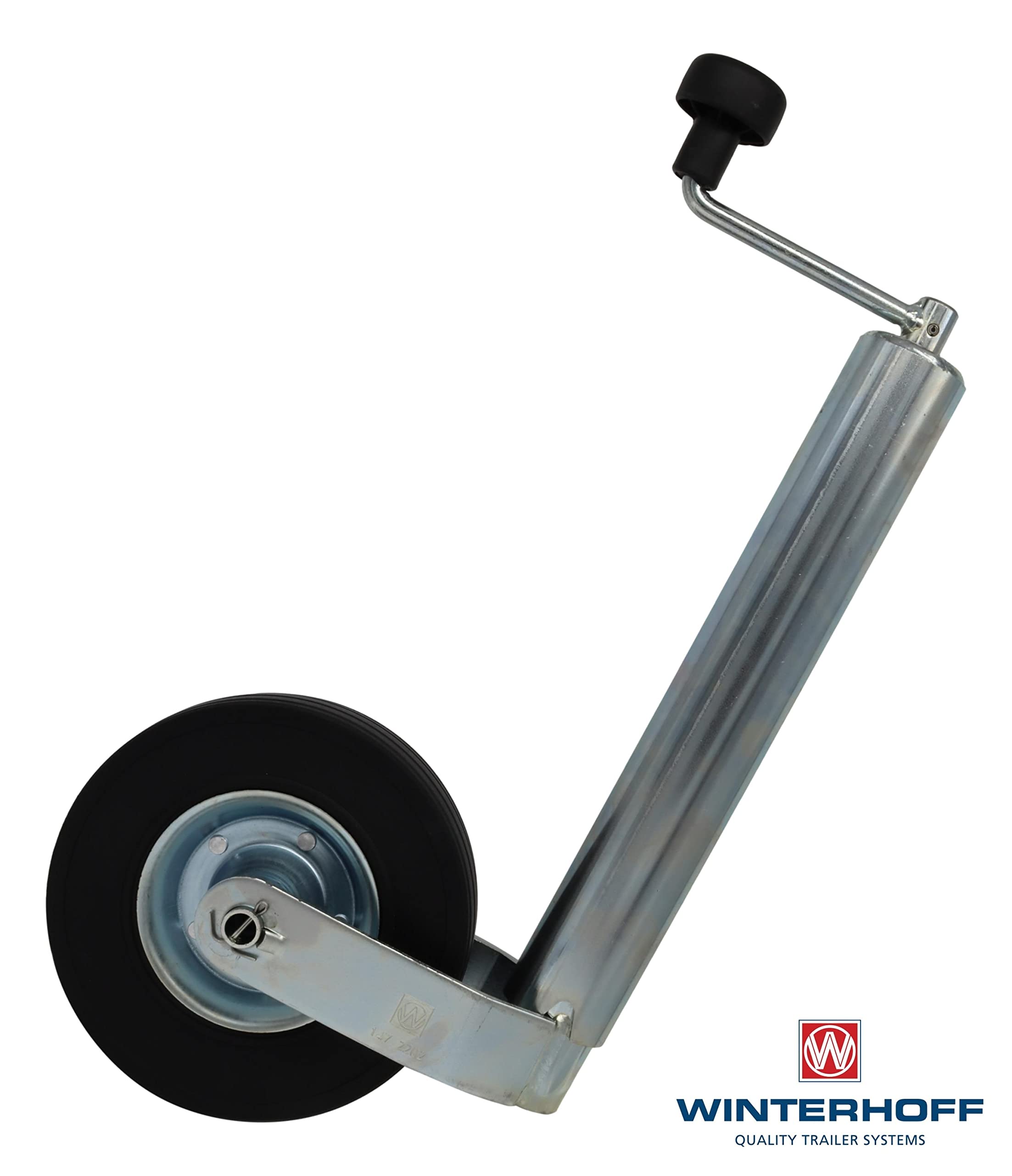 Generisch Winterhoff koło podporowe wzmocnione 250 kg Ø 60 mm koło z pełnej gumy 225 x 70 koło dyszla przyczepa podpora