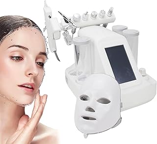 Máquina Facial De Oxigênio De Hidrogênio 8 Em 1 Multifuncional Limpeza De Rosto a Vácuo Pore Blackhead Limpeza Profunda Hydro Facial Máquina De Cuidados Faciais