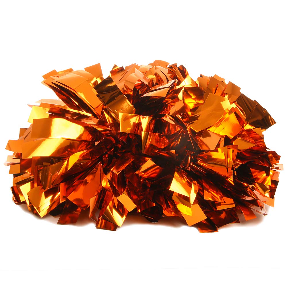 Just For Kix4 Inch Solid Metallic Dance and Cheer Athletic Pom One Size Pom for Dance and Cheer