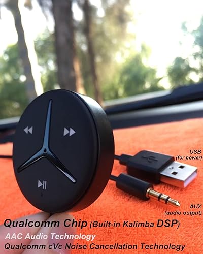 Miniatura 2 de Aston Innovations AAC - Adaptador auxiliar Bluetooth para coche, estéreo, hogar, estéreo, A2DP, transmisión, manos libres, hablar, aislador de ruido