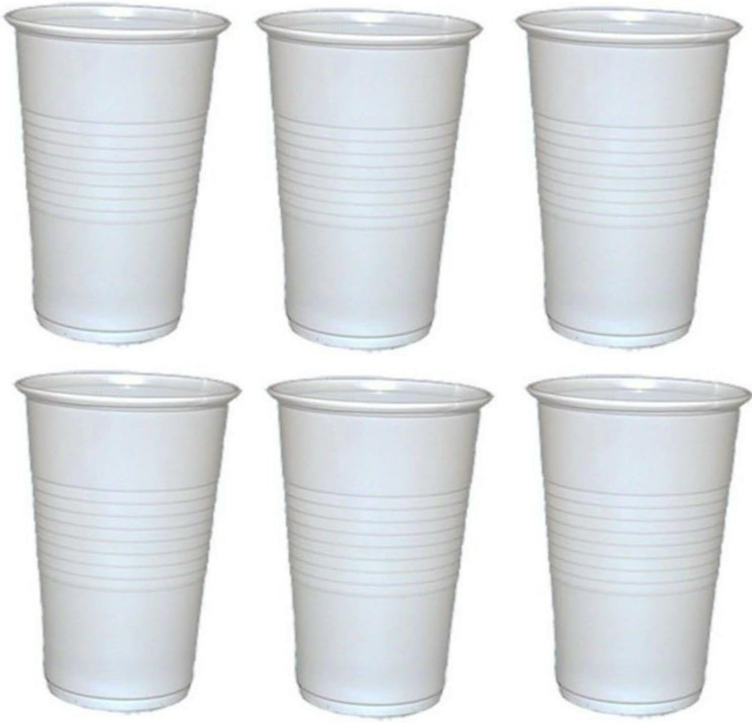 3000 x Trinkbecher 0,2 L, Partybecher Ausschankbecher 200ml Wasserbecher | Plastikbecher weiß Partybecher aus Kunststoff, Ausschankbecher 200ml, Zahnarztbecher, reusable