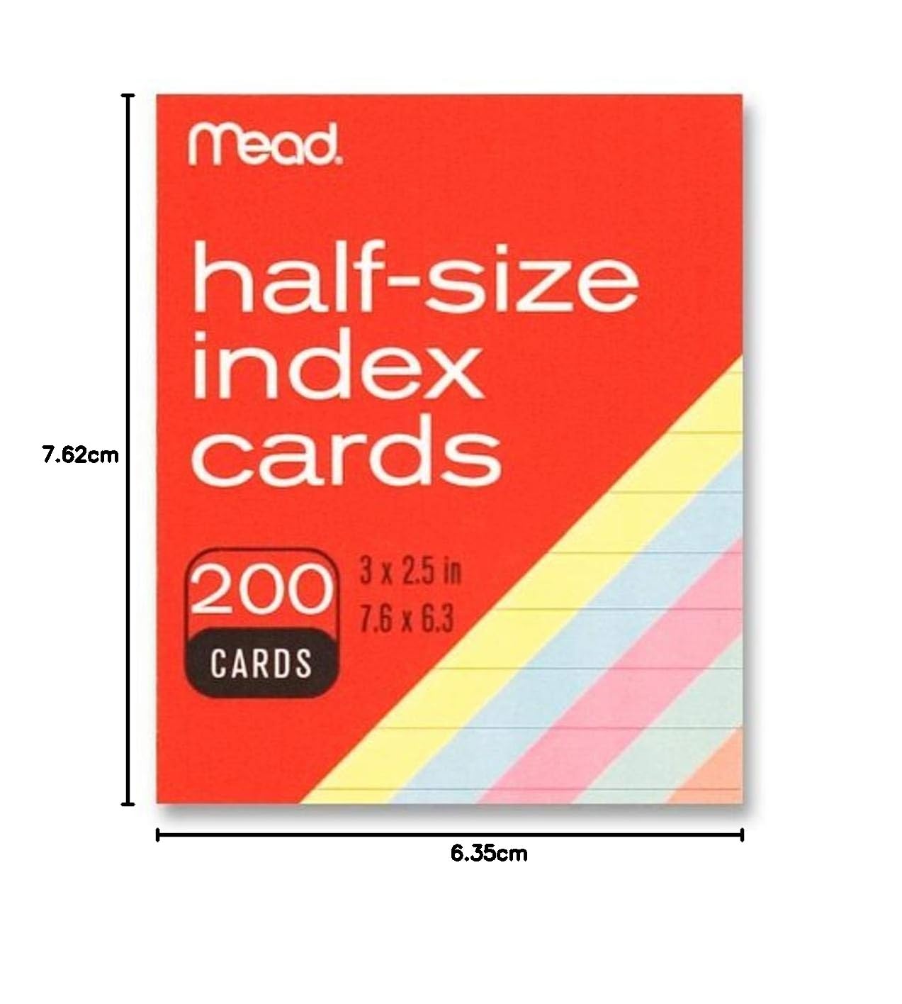 Mead Farbige Karteikarten, 7,6 x 6,3 cm (63039)