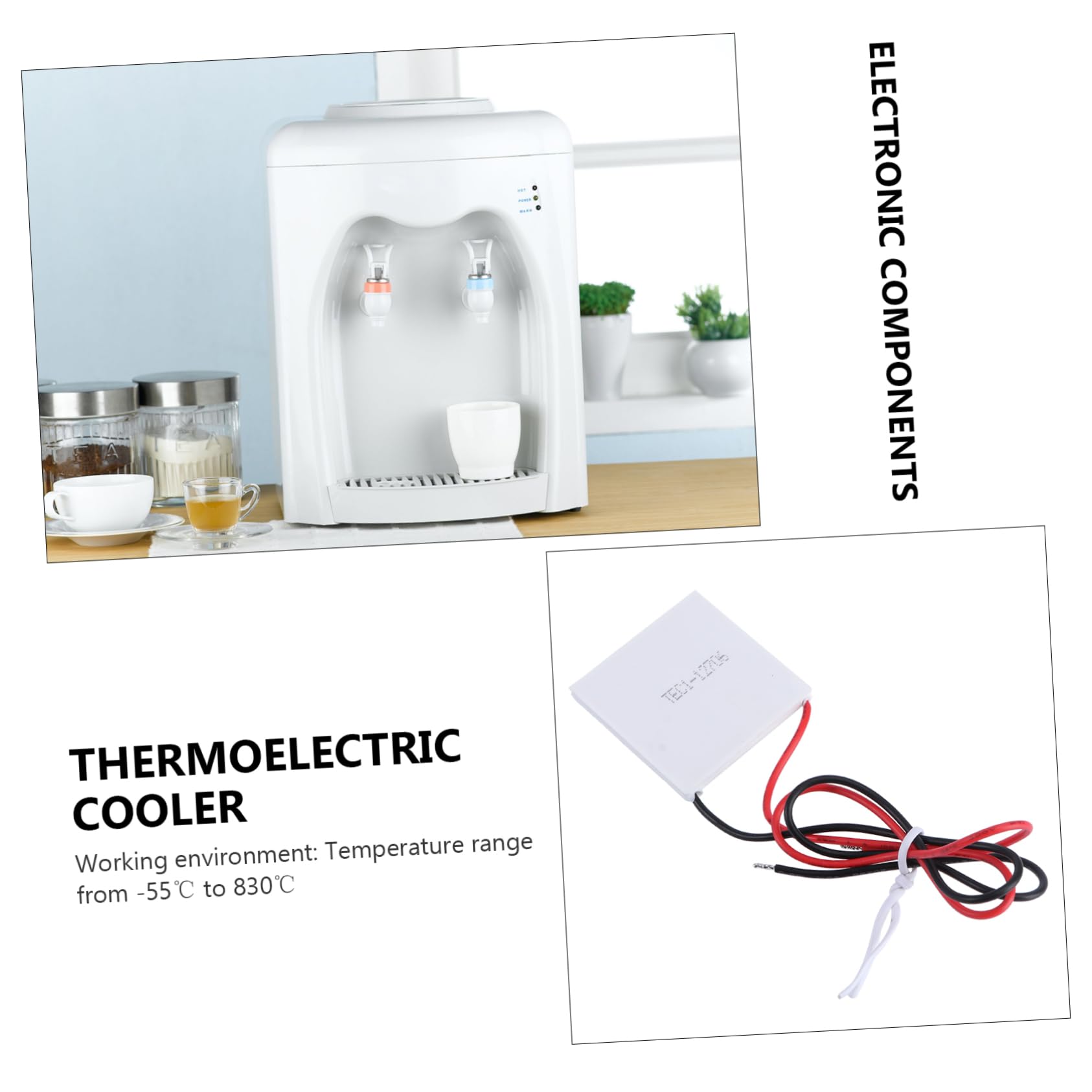 NUOBESTY 3 Ensembles Module Peltier Thermoélectrique De Refroidissement Plaque De Refroidissement Rapide Silencieux Et Durable 3 Pièces * 3