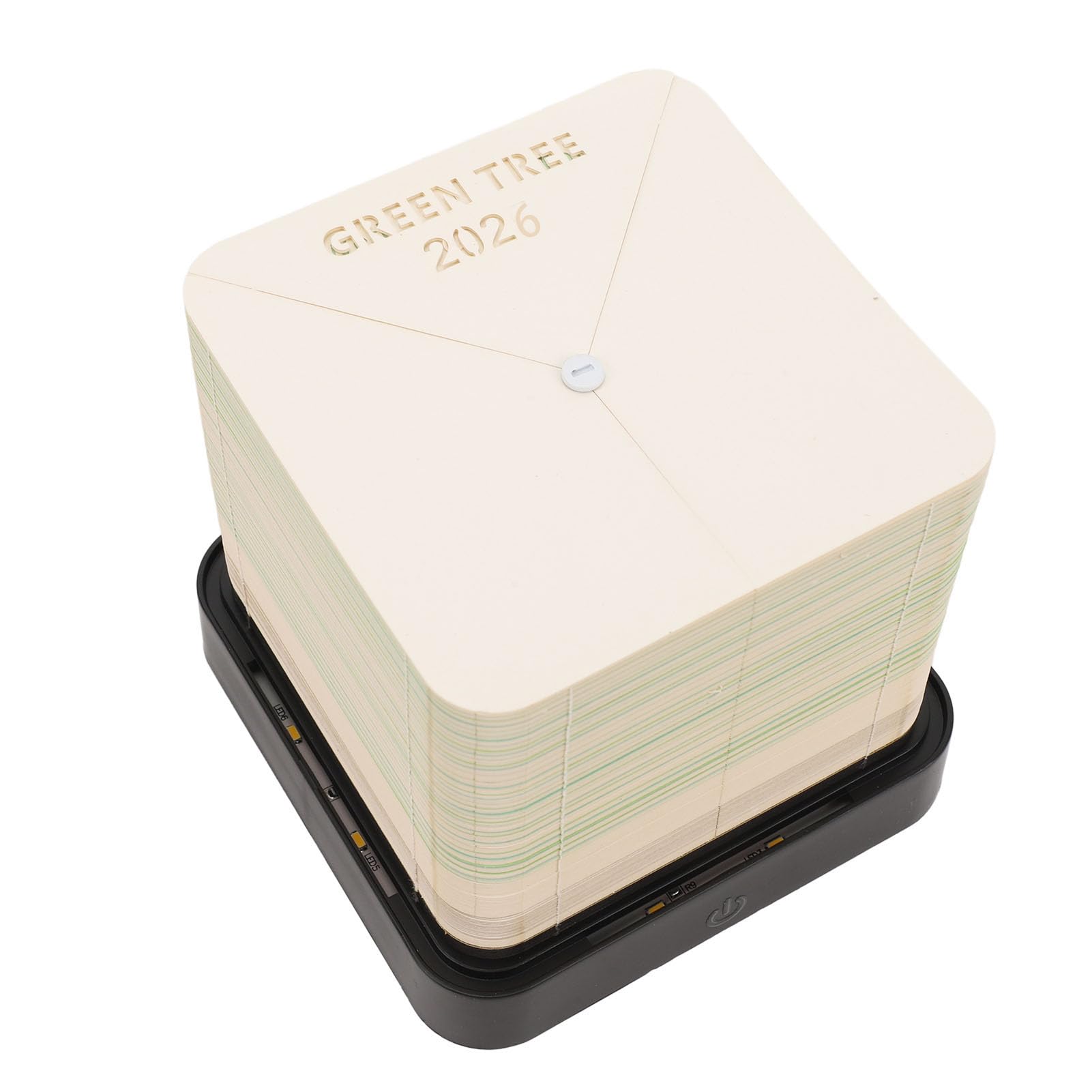 CHICIRIS 3D Notizblock mit Einzigartigem Baumhaus-Design (GREEN)