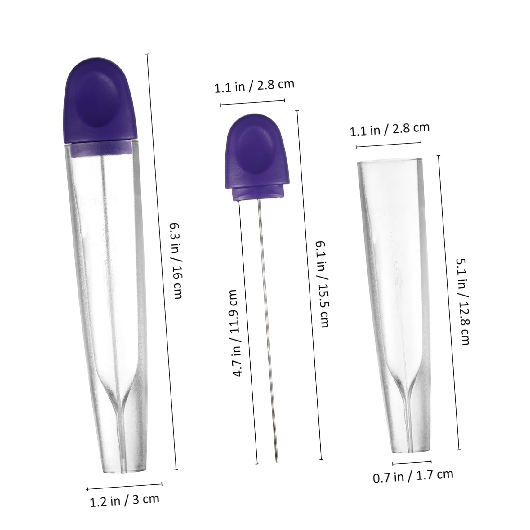 4 Pièces broche de test de cuisson Aiguille de test de cuisson Pique à gâteau en acier inoxydable ustensiles pour faire du pain testeur de gâteau de cuisson Métal