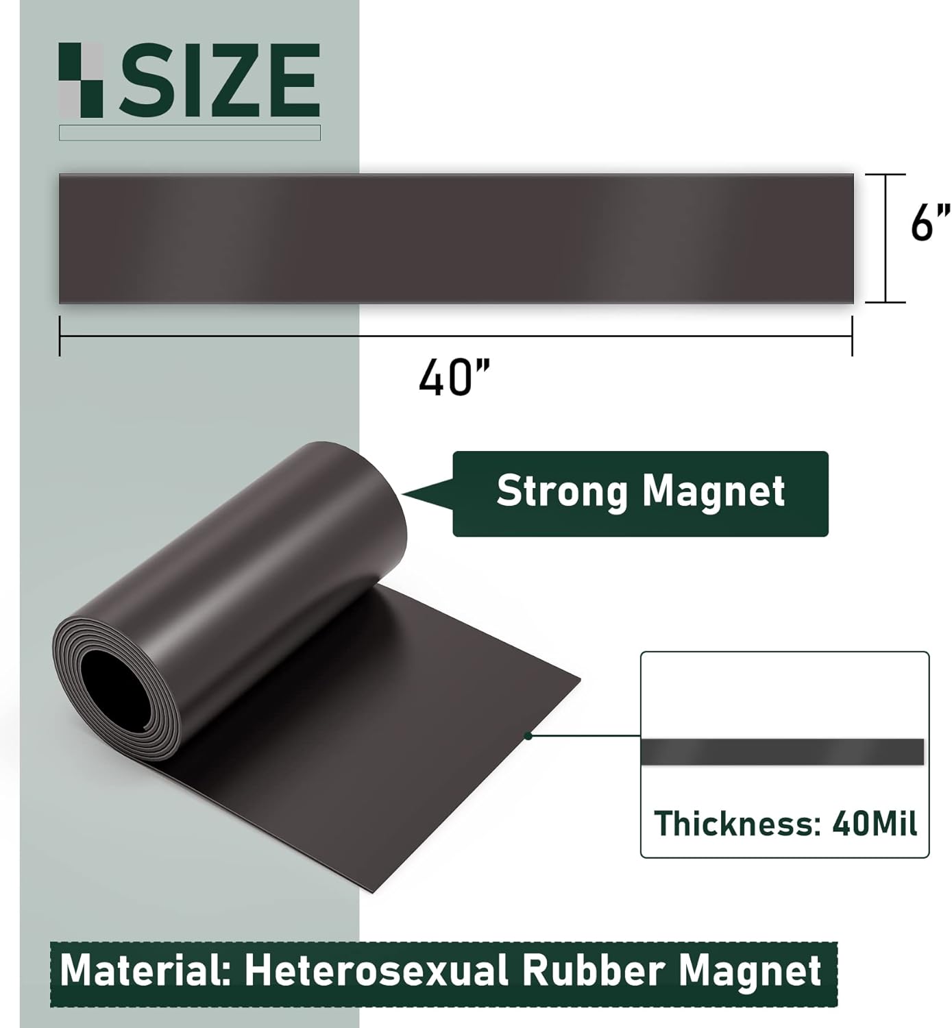 Flehomo Magnetic Fireplace Draft Stopper - Fireplace Cover to Block Draft from Vent, Prevent Cold Air and Heat Loss, Magnetic Fireplace Screen for Indoor Chimney, 2 Pack (40 x 6 inch)