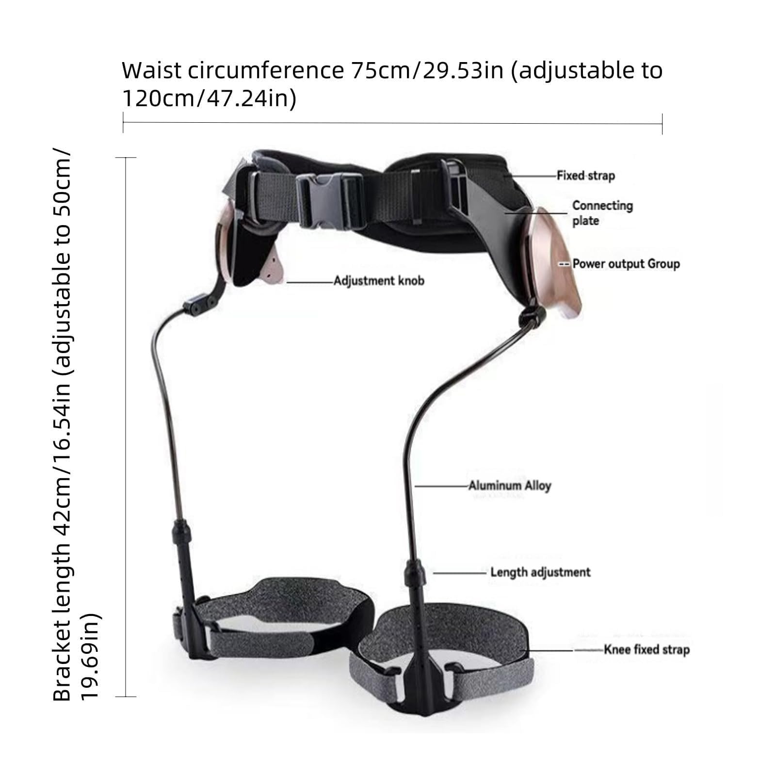 Piernas ErgonóMicas Ayuda Para Caminar Potente, Exoesqueleto Reduce El Esfuerzo Hasta Un 50%,Exoesqueleto Para Caminar,Aumenta La Caminata Del 50% Sin Carga, Ideal Caminatas De Larga Distancia