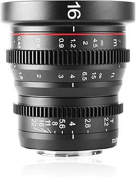 Meike 16mm T2.2 Manual Focus Wide Angle Fixed Prime Cinema Lens