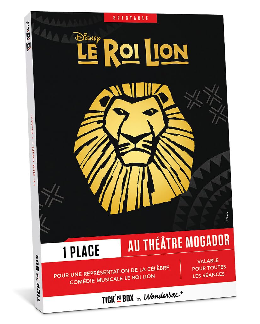 Wonderbox Connect - Le Roi Lion - 1 Place - Coffret Cadeau - Idée Cadeau Divertissement