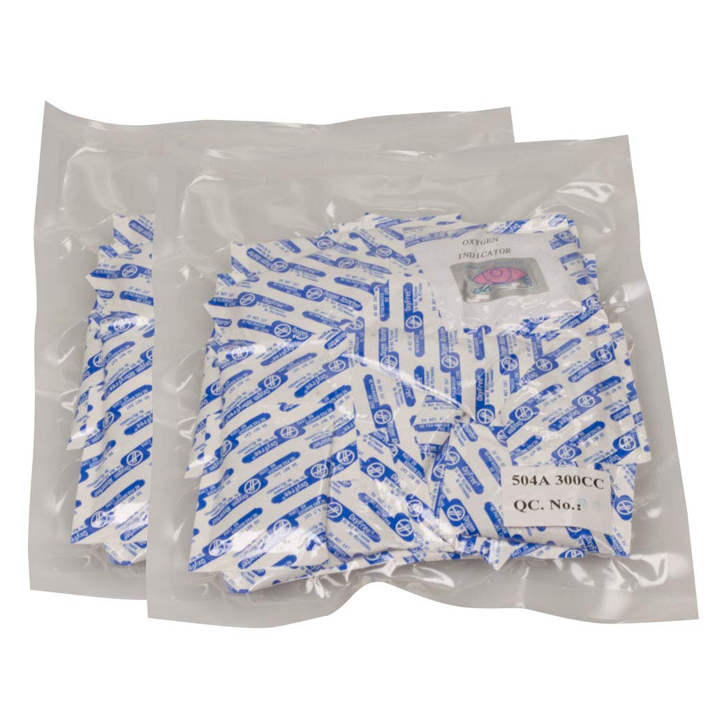 (100) 300cc Oxygen Absorbers 2 Packs of 50ea. Food Storage Vacuum