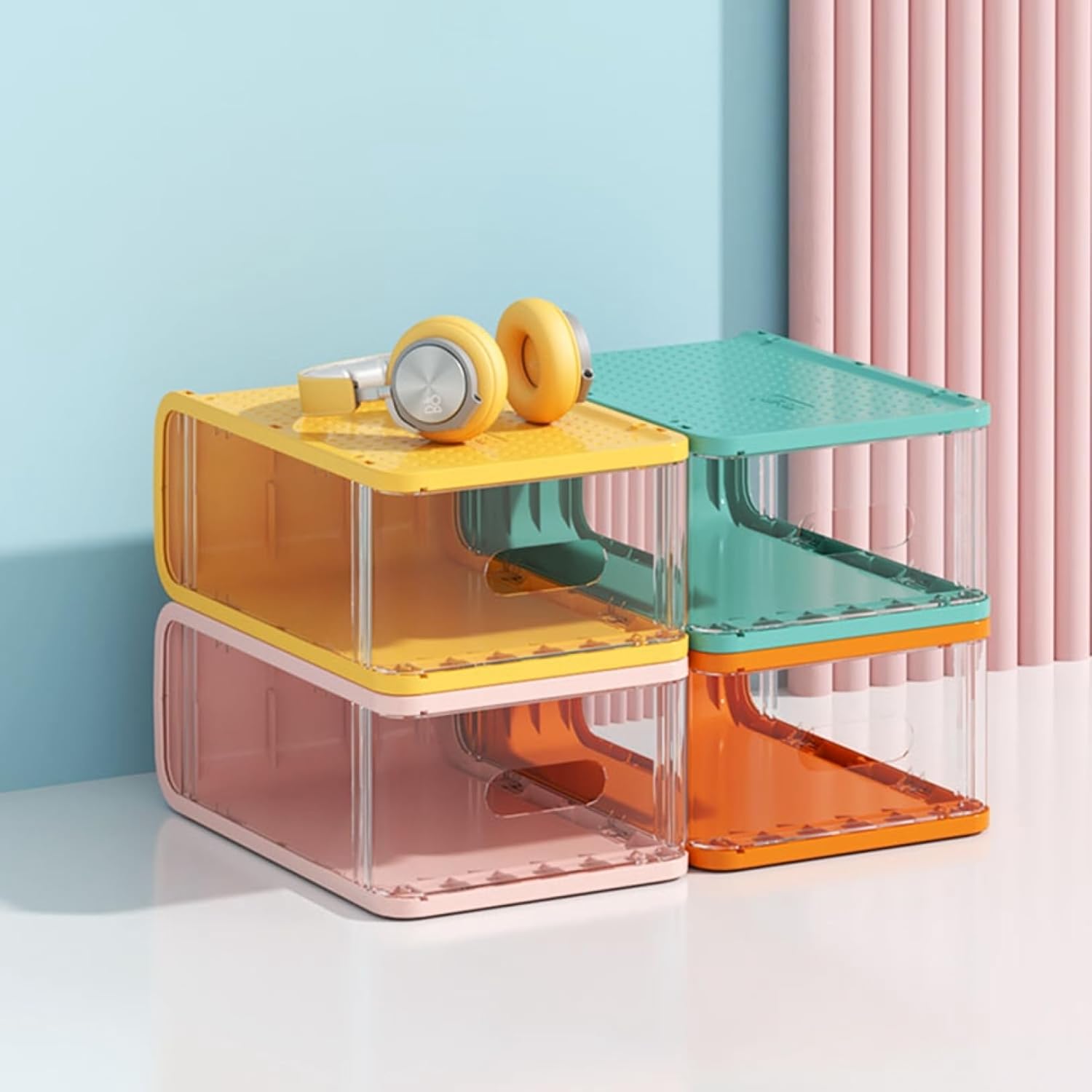 数量限定】省スペース シューズボックス 幅104x奥行24x高さ52cm 下駄箱 玄関 シューズボックス クリア スニーカーボックス 縦型 透明 靴箱 玄関収納 収納ボックス 下駄箱 男女兼用 プラスチック 防水 防塵