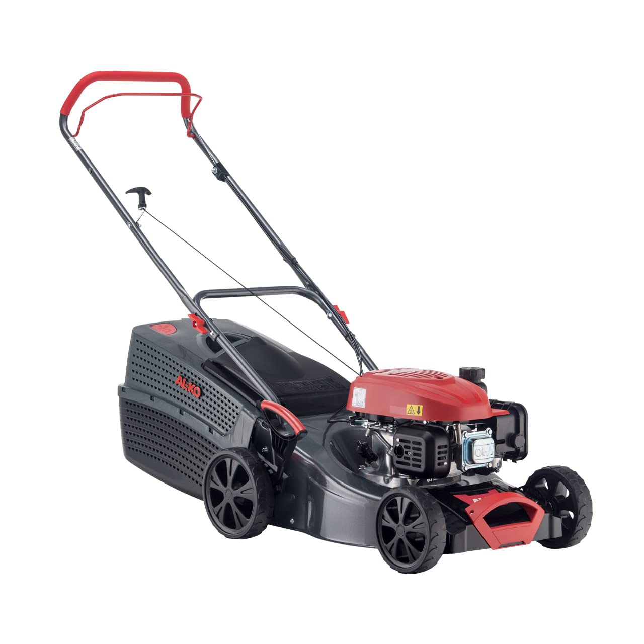 AL-KO Cortacésped de Gasolina Comfort 42.1 P-A, Ancho de Corte de 42 cm, Potencia de Motor de 1,9 kW, Carcasa de Chapa de Acero Resistente, Ajuste de Altura de Corte Central, para césped de hasta 800