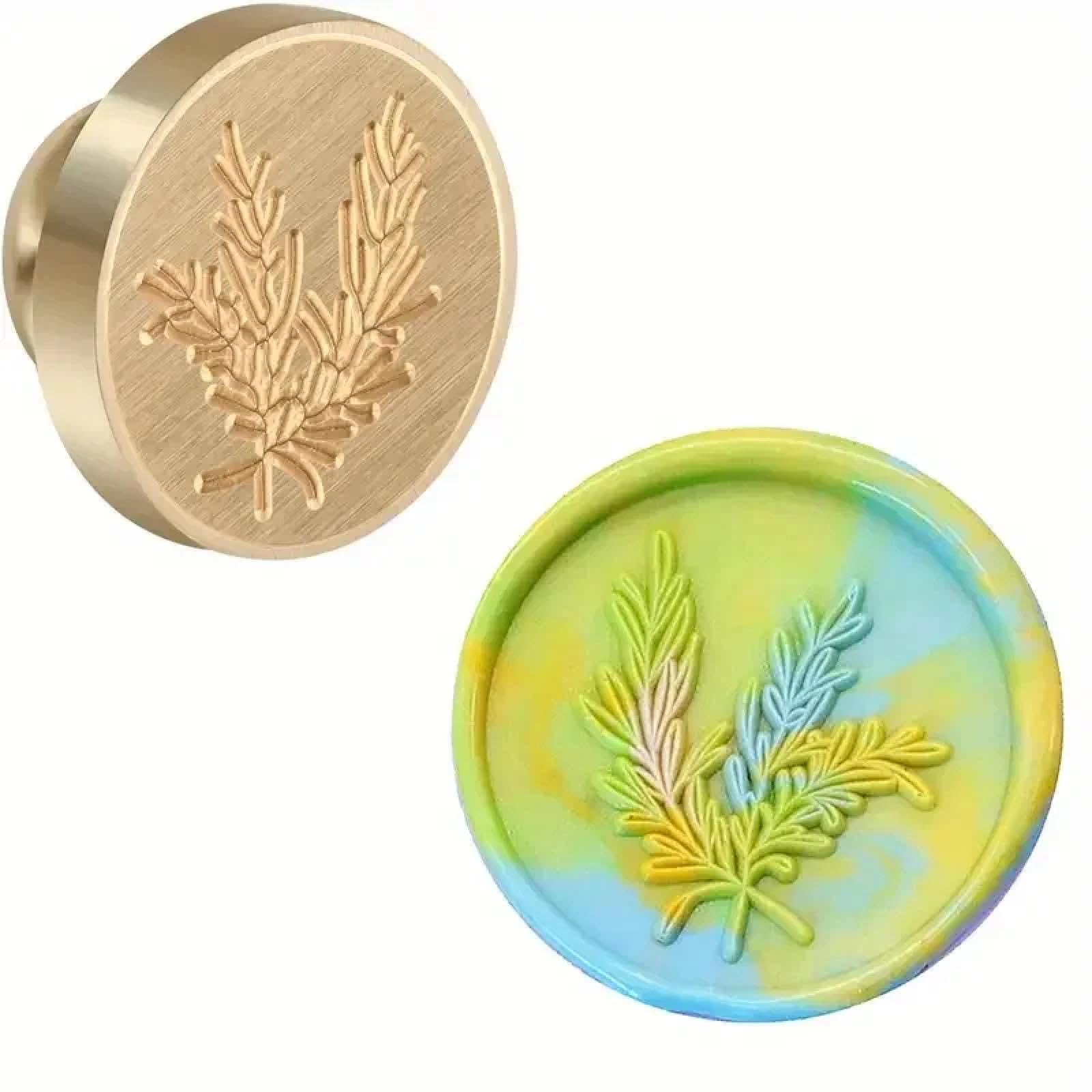 Sceau de cire en laiton avec poignée ergonomique pour scrapbooking et artisanat