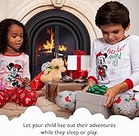 Vista 2 de Disney Men Mickey Mouse 2-Piece Loose-Fit Pajamas Set