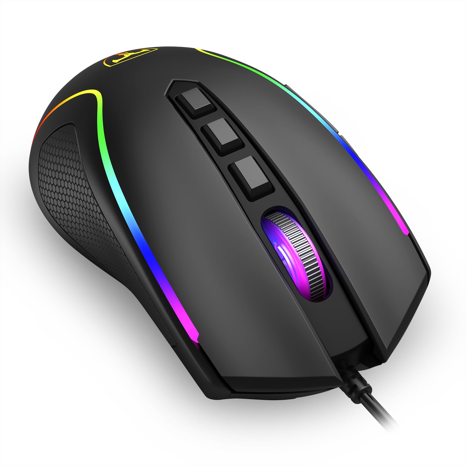 Mouse Gamer T-Dagger Darkangel RGB V3 Preto 4000 DPI T-TGM209 V3