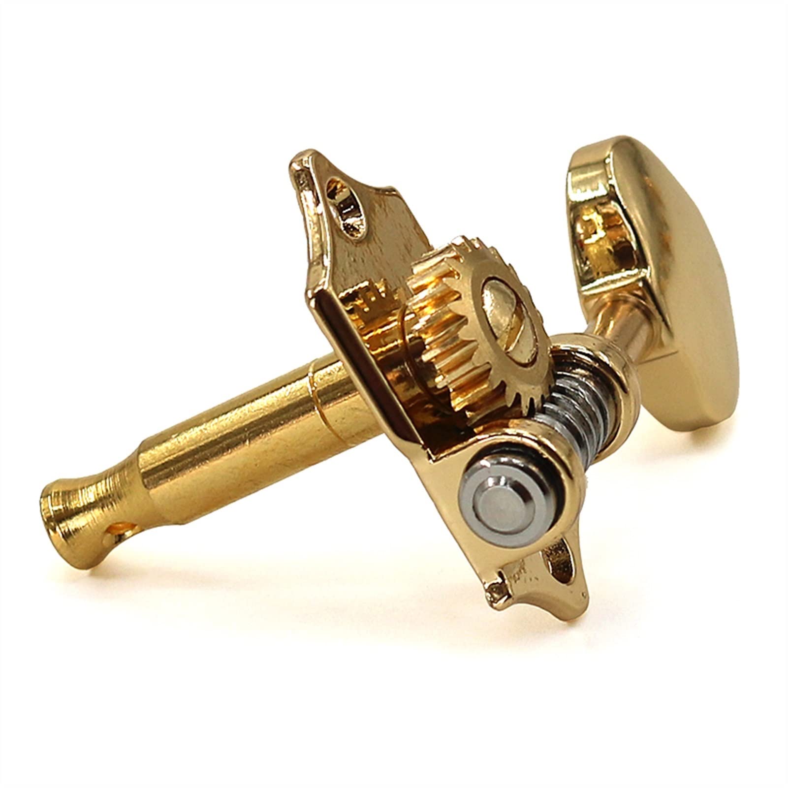 Mécanique Guitare Clés Chaîne De Guitare Folk Bouton Ouvert Argent Corps Quasi-knob String De Chaîne d'arbre