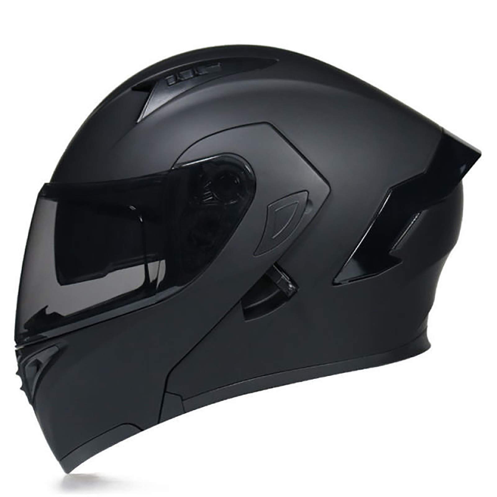 HZIH Modular Casco de Moto,ECE Homologado con HD Doble Visera Flip Up Modular Casco Integral,para Locomotive Mofa Crash Cruiser Scooter Racing Mujer y Hombre F,M=57~58cm