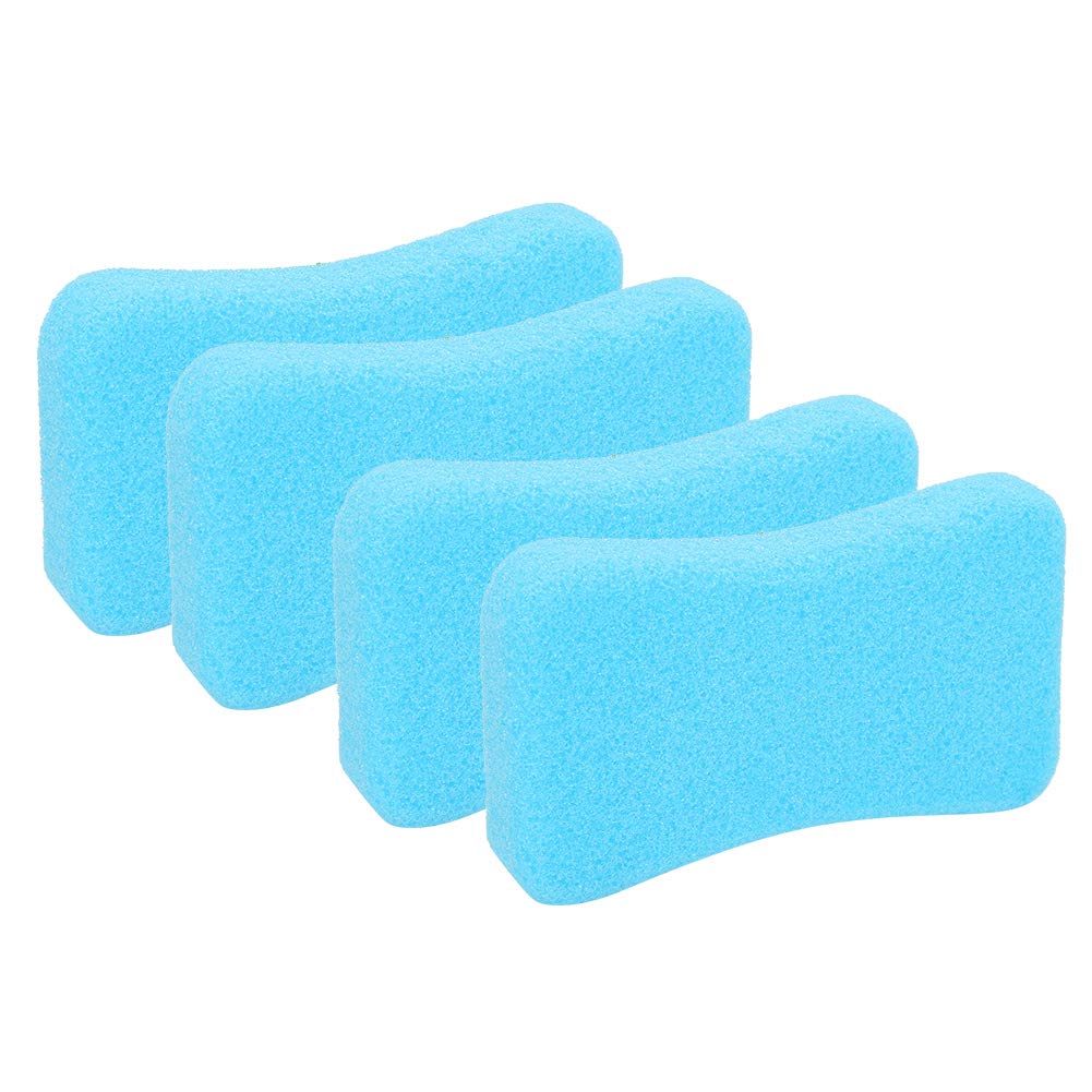 Foot Pumice Stone for Feet Hard Skin Callus Remover and Scrubber, Foot File Exfoliation to Remove Dead Skin (Pack of 4) (Blue)
